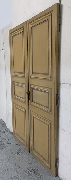 Double paneled door in wood-1