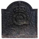 Beautiful fireback with the Coat of Arms of France