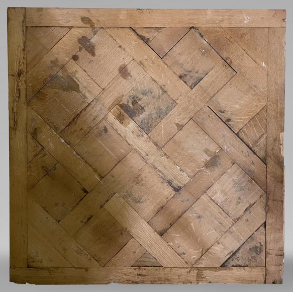 Batch of about 30 m² of 18th century style Versailles oak parquet flooring-0