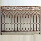 Early 19th century balcony grille - Reference 1371&nbsp;Width&nbsp;4' 11'' ½&nbsp;Height&nbsp;3' 6'' ⅞