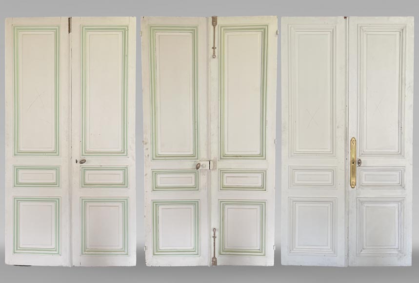 Set of 3 molded double doors-0