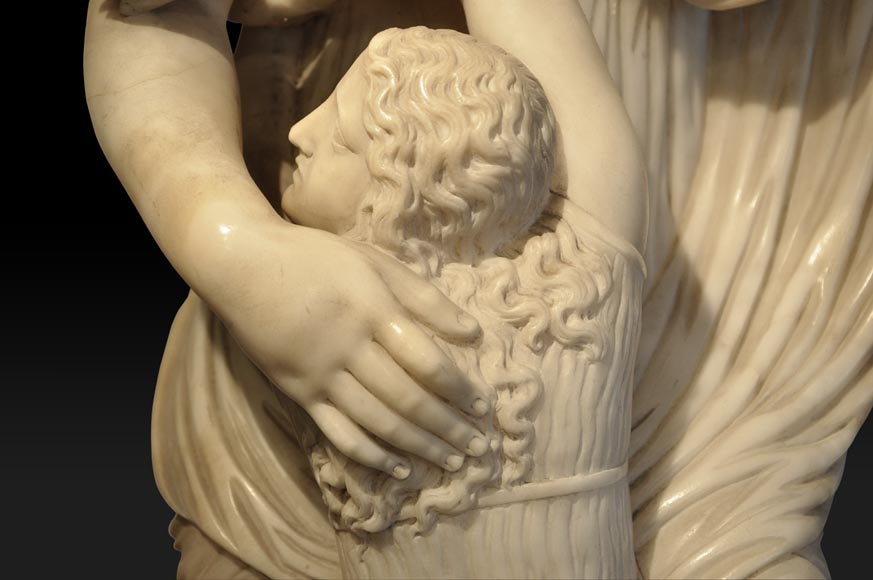 "Niobe", alabaster statue after an original greek statue-4