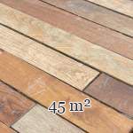 45 m² of linear oak flooring