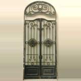 Porte d'entrée en fer forgé du XIXe siècle - Réf.1386&nbsp;Largeur&nbsp;160cm&nbsp;Hauteur&nbsp;360cm