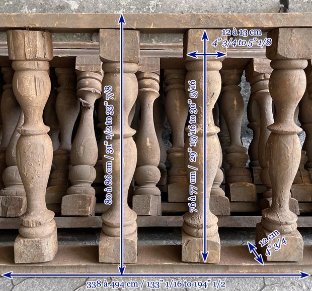 Important set of wooden railings from Egypt-8