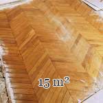 Approx. 15 m² of Point de Hongrie parquet flooring