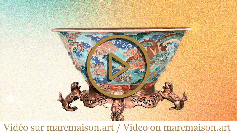  Alphonse Giroux, the Japonism style koi carp bowl-0
