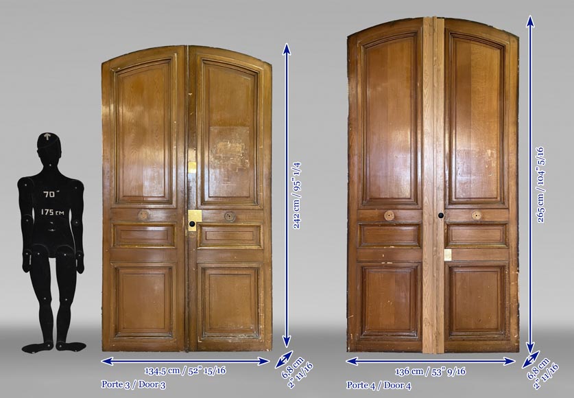 Set of 4 curved double doors-20