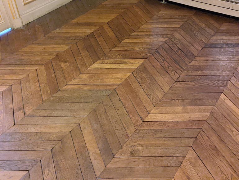 22 m² lot of point de Hongrie parquet flooring-1