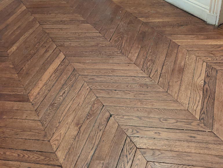 18 m² lot of point de Hongrie parquet flooring-4