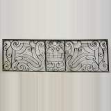 Wrought iron fence from 1805 - Reference 1454 Width 8' 6'' ⅜ 260cm Height 2' 7'' ½ 80cm Wrought iron fence from 1805 - Reference 1454 Width 8' 6'' ⅜ 260cm Height 2' 7'' ½ 80cm