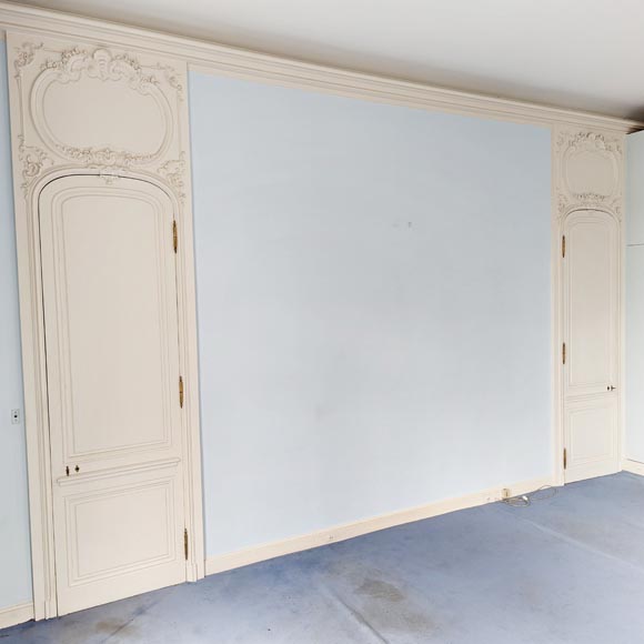 Set of 3 Louis XV style doors with door tops-1