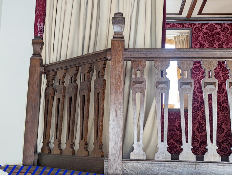 Napoleon III-style oak railing-4