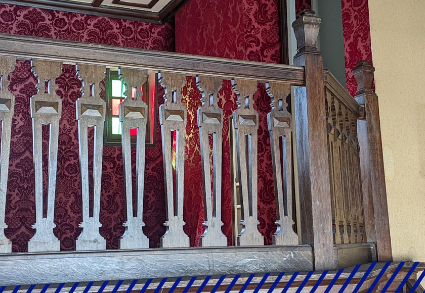 Napoleon III-style oak railing-5