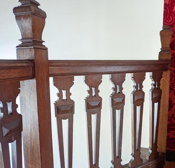 Napoleon III-style oak railing-10