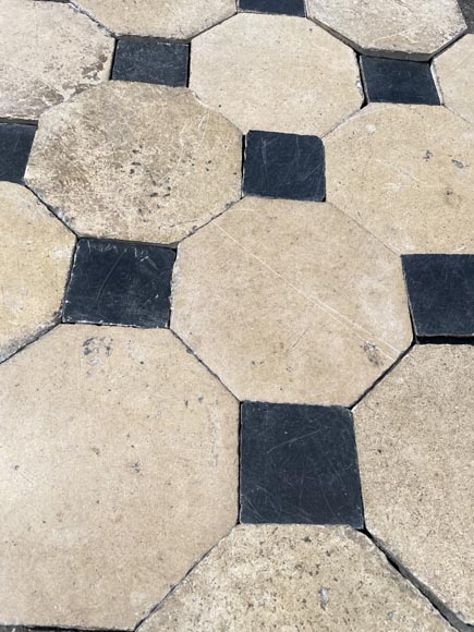 7 m² of stone and slate cabochon flooring-2