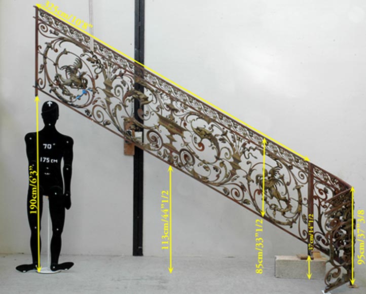 Exceptional banister from the Napoleon III period-11