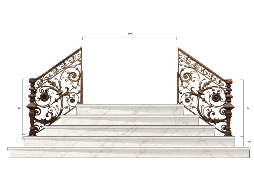 Exceptional banister from the Napoleon III period-20