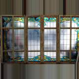 Guimard style stained glass window from the 1900's 