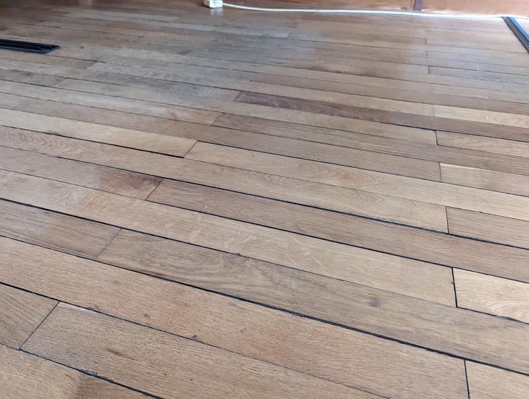 17 m² of linear oak parquet flooring-4