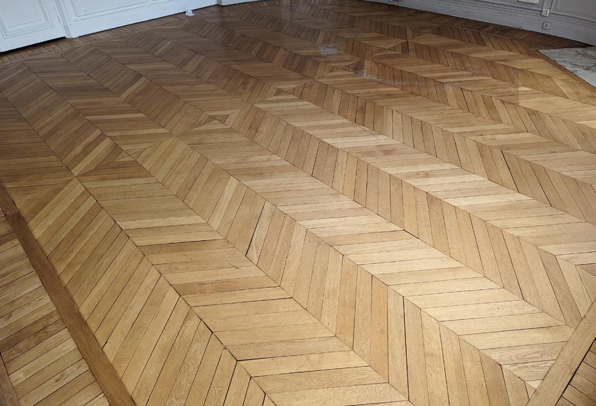 12 m² lot of herringbone parquet flooring-1