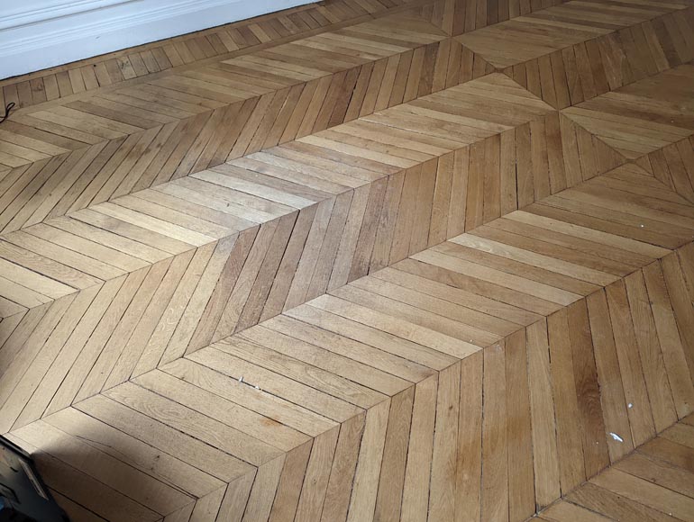 15 m² lot of Point de Hongrie parquet flooring-1