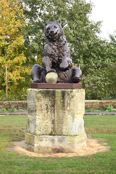 Joseph Simon Volmar (Berne, 1796-1865), Pair of bears in cast iron-3