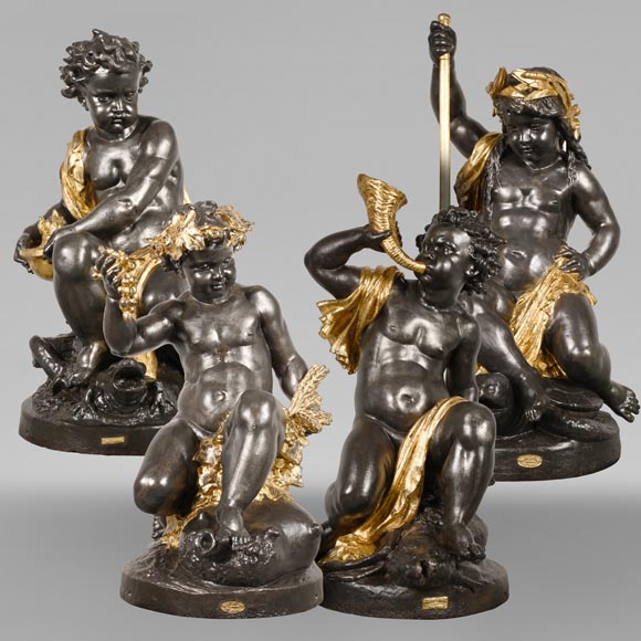 Mathurin Moreau for  the Val d’Osne Foundry,  The Four Elements,   between 1849 and 1879-0