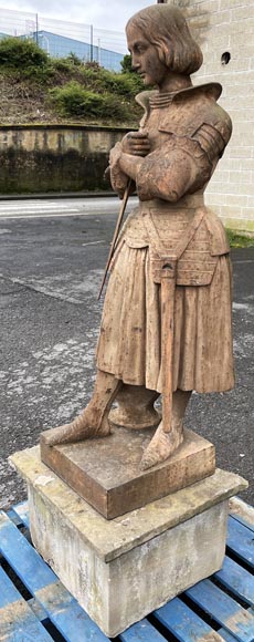 Joan of Arc cast-iron statue-5