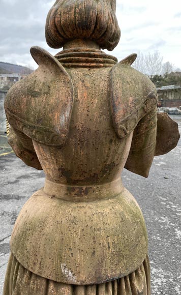 Joan of Arc cast-iron statue-7