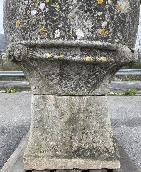 Imposing antique stone stoup-8