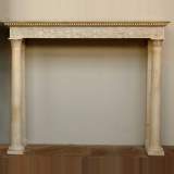 Empire Mantel in Statuary Marble with Columns 