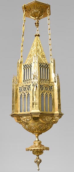 Neo-Gothic ormolu chandelier-0