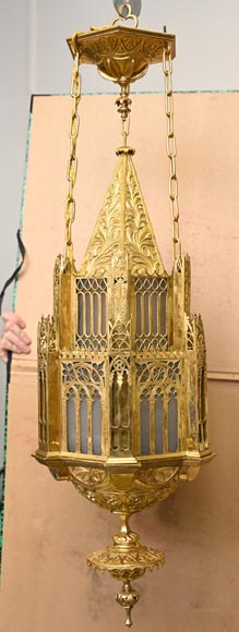 Neo-Gothic ormolu chandelier-1