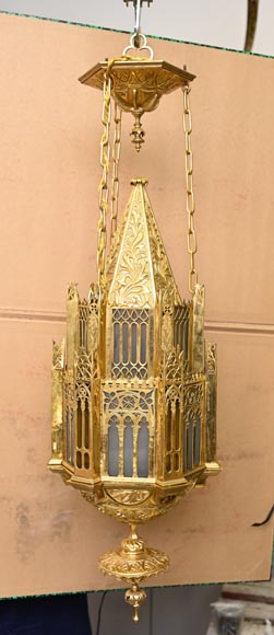 Neo-Gothic ormolu chandelier-2