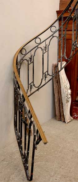 Cast iron banister with brass hand rail - Stairs and banisters