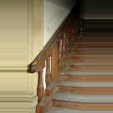 Carved Oak Stairway Banister