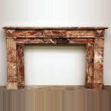 Antique Pink Marble mantel from the 19th century