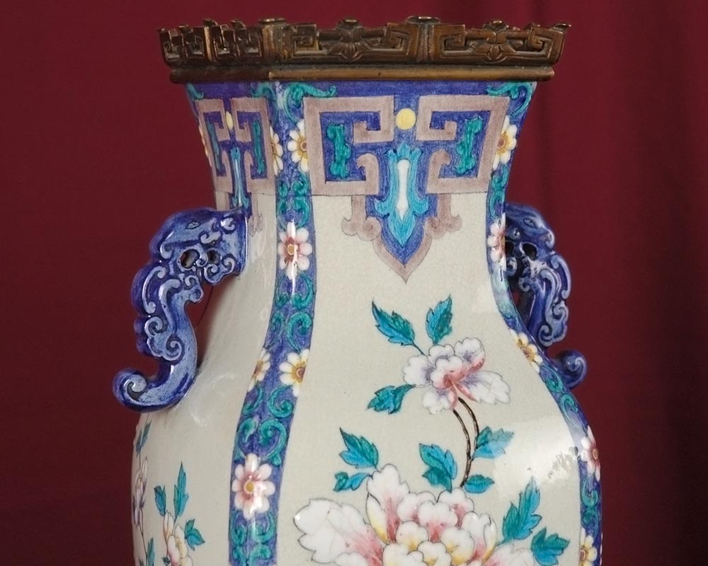 Pair of Japenese Vases by Alphonse Giroux and Charles Ficquenet-5