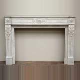 Carrara Marble Louis XVI mantel