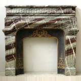 Louis XIV Bolection mantel in Campan marble