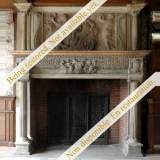 Antique Renaissance style Mantel with Renaissance elements
