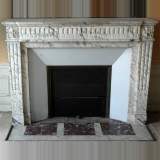 Antique Louis XVI Arabescato mantel