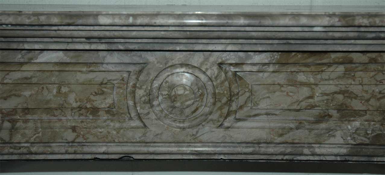Antique Louis XV style fireplace in marble Antique Louis XV style fireplace in marble-1
