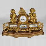 MIROY Frères - Beautiful antique clock with musicians putti 