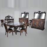 Matthew (1815-1889) and Willem (1816-1881) HORRIX (attrib. to) Important dining room set in "Black Forest" style