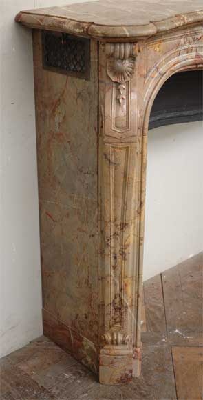 Louis XV style fireplace in Sarrancolin