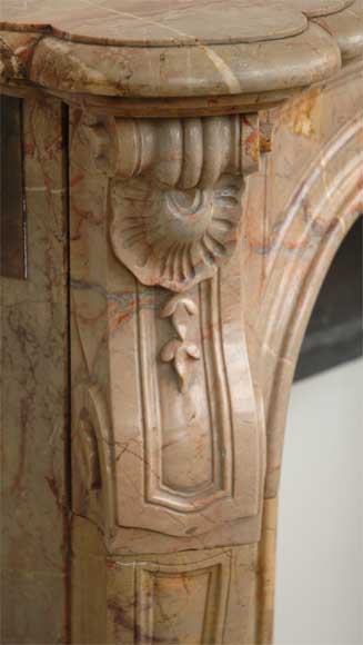 Louis XV style fireplace in Sarrancolin