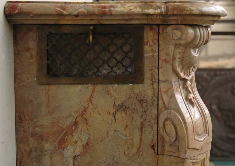 Louis XV style fireplace in Sarrancolin