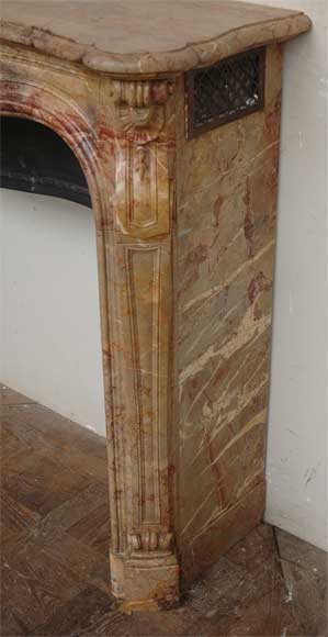 Louis XV style fireplace in Sarrancolin